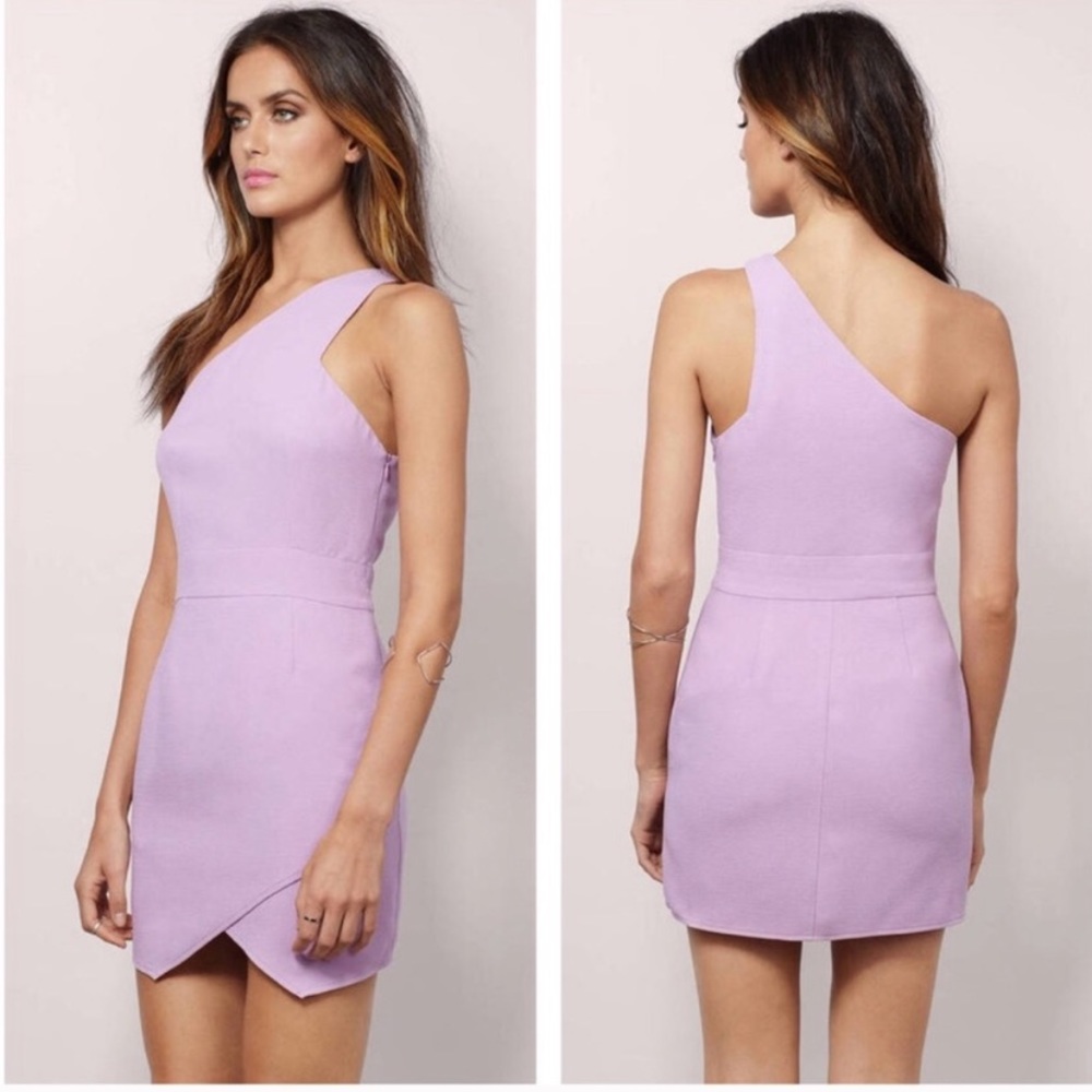 Tobi Lilac One Shoulder Dress
